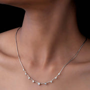 The Lyra Petite Drop Necklace